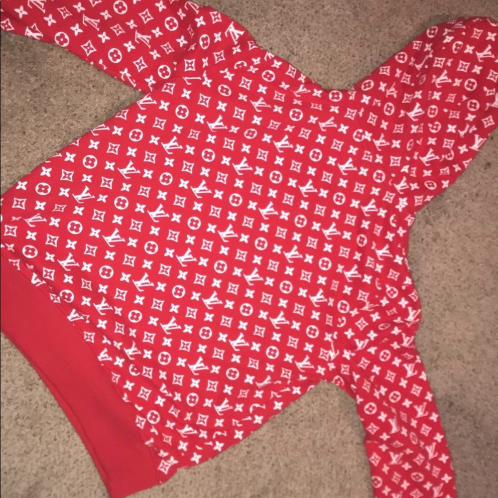 SupremeXLouisVuitton Box Logo Hooded Sweatshirt - Picture 3 of 3